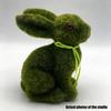 Easter Rabbit Decoration Realistic Grass Texture Rabbit Figurine for Mantel Tabletop Patios Festival Decoration