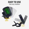 Clip on Guitar Tuner Mini Guitar Accessory Reliable String Instruments Tuner  All Instruments