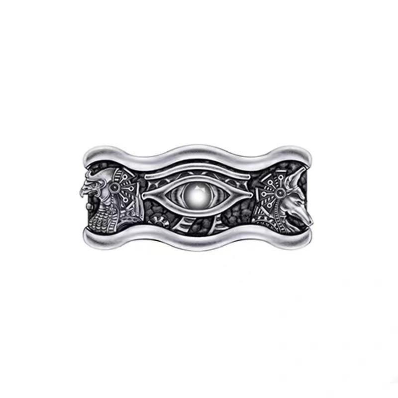 European American Men's Eye of God All-Seeing Eye Retro Open Ring