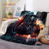 Motocross Moderne retro Motorsykkel Mykt flanellpledd for Seng Soverom Sofa Piknik, Kastpledd for Dekke Utendørs Fritid Gave