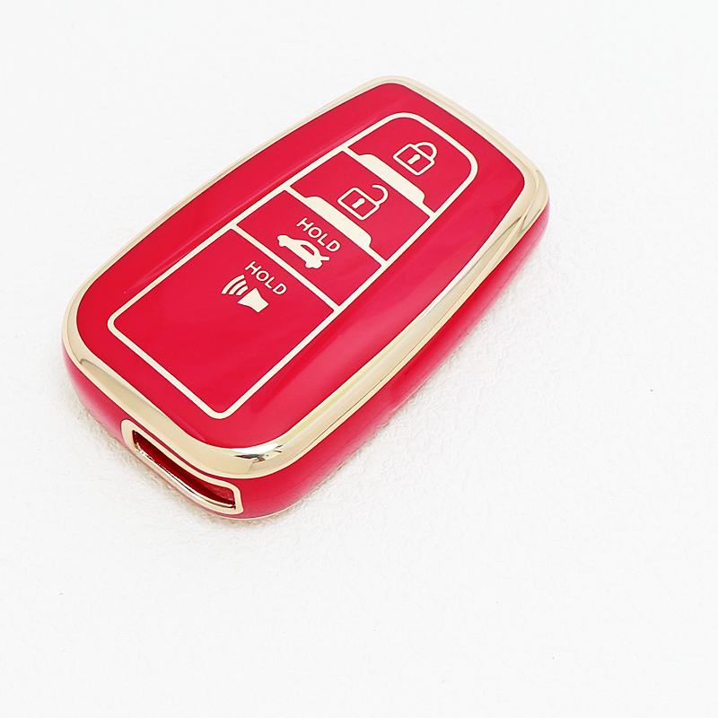 Auto Keyless Protector Keychain For Toyota Chr Rav4 Prado Prius Camry Corolla C-Hr Auto Tpu Car Key Cover Case Accessories