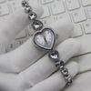 1Pc  Hot-selling Love Big Diamond Bracelet Watch Female, Korean Version of Elegant Temperament Versatile Watch, Student Quartz Watch