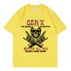 The Badass Generation Funny Skull Meme Tshirt Mens Women Gothic Vintage Short Sleeve Tshirts Fashion Casual Oversized T Shirt