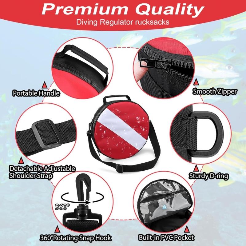 Scubas Regulator Bag Diving Regulator Protective Case Diving Travel Bag Scubas Diving Regulator Bag for Man