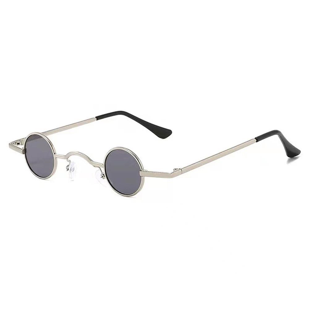 Small Round Sunglasses for Women Men Ultra Metal Frame Hip Hop Punk Sun Glasses Candy Color Sunglasses Ins Fashion Shades