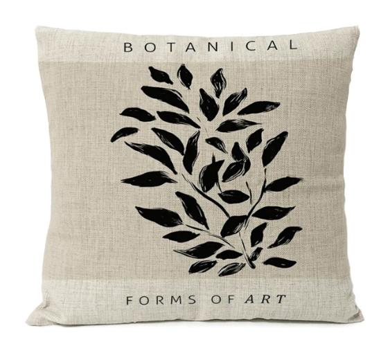 Home Decorative Black Geometric Linen Pillow Cover Boho Bohemia Throw Pillow Art Cushion Decoration Sofa Pillowcase 60x60