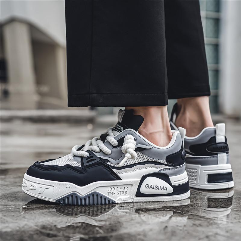 INS Mens Trend Running Shoes Breathable Skateboard Shoes Chunky Comfortable Casual Sneakers Men Tenis Masculino Footwear Male