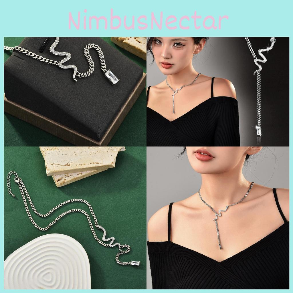 Unique Snake Bone Necklace For Women Bohemian Style With Mixed Material Charm