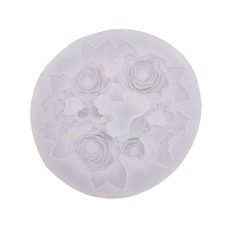 

Roses Flower Fondant Silicone Mold for Cake Decor Cupcake Topper Epoxy Resin Mold Jewelry Homemade Soap Candle Making 1