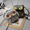 2025 European and American Retro PU Women's Shoulder Bag New Fashion Cat Bag Cartoon Owl Crossbody Bag Creative Coin Purse