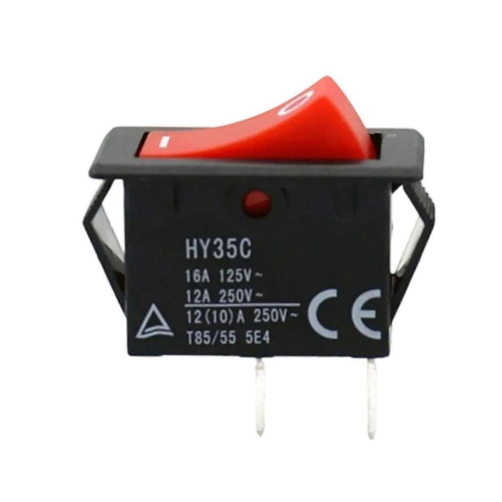 Long Time Use HY35C Rocker Switches 2 Pins ON OFF 125/250V 16/12A Portable for Household and Industrial Setting