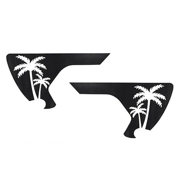 Black PVC Fender Vent Sticker - Car Exterior Accessory, 2 Colors