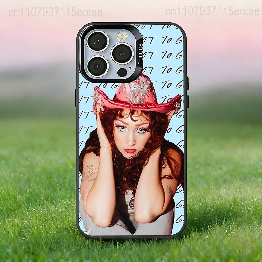 C-Chappell Roan Singer  Phone Case For iPhone 17,16,15,14,13,12,11,Pro,Max,Plus,E,Air,Mini Black Tpu IMD Cover
