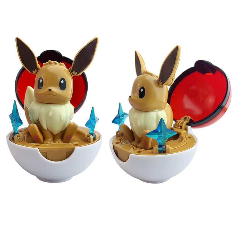 Pokemon Figure Piplup Scorbunny Cubone Mimikyu Jigglypuff Pikachu elf ball Pokeball Ball Collection Toy doll kids Birthday gift