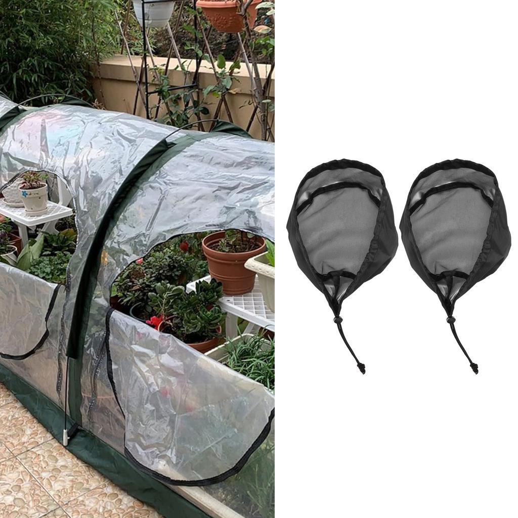 2PCS Duct Filter Vent Cover Waterproof Drawstring Design Plant Grow Tent Vent Mesh Cover