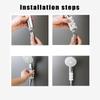 1/2Pcs Silicone Shower Head Holder, New Universal Relocatable Shower Head Suction Cup Holder, Adjustable Shower Holder for Bathroom Non Drilling