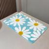 Scandinavian Style Daisy Bathroom Non Slip Mat Absorbent And Quick Drying Bathroom Entrance Home Decoration Mats