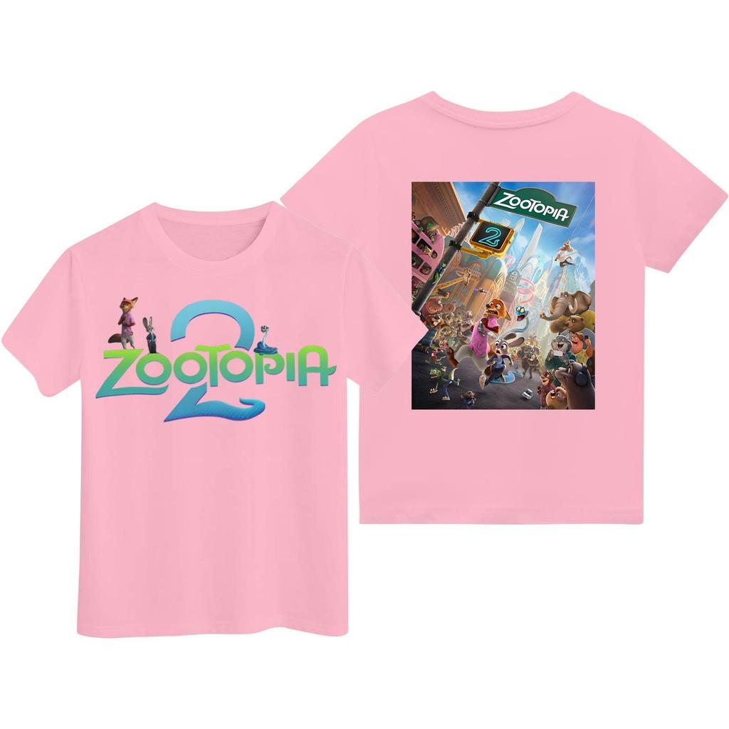 Children's Casual Fashion Cartoon Print Short-sleeved T-shirt Top