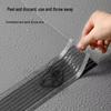 Rectangular Floor Drain Filter: Anti-Insect Disposable Hair Catcher Mesh Strip for Bathrooms.