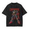 Y2k Kleidung Gundam Grafik T-Shirts Mann Sommer Trendig Lässig Kurzarm T-Shirt Damen Vintage Gewaschene Baumwolle Fitnesskleidung Oberteile