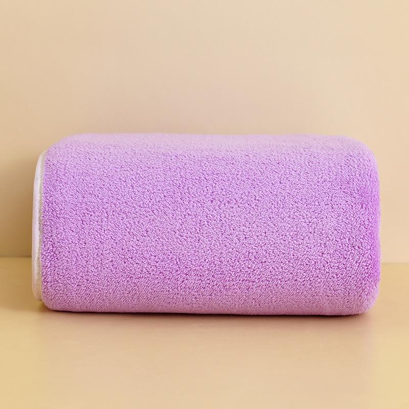 

Bath Towel Coral Velvet Household Plain Color Adults Pure Cotton Moisture-wicking Towel Kids Gentle Bathrobe Beach Towel 70*140cm