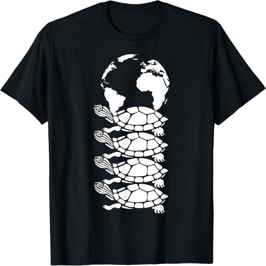 

Outure Women s Turtles All the Way Down Black Cotton T-Shirt XXXXXL чорний