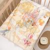 Newborn Cartoon Print Gauze Swaddle Blanket - Two-Layer Infant Wrap, Absorbent Bath Towel