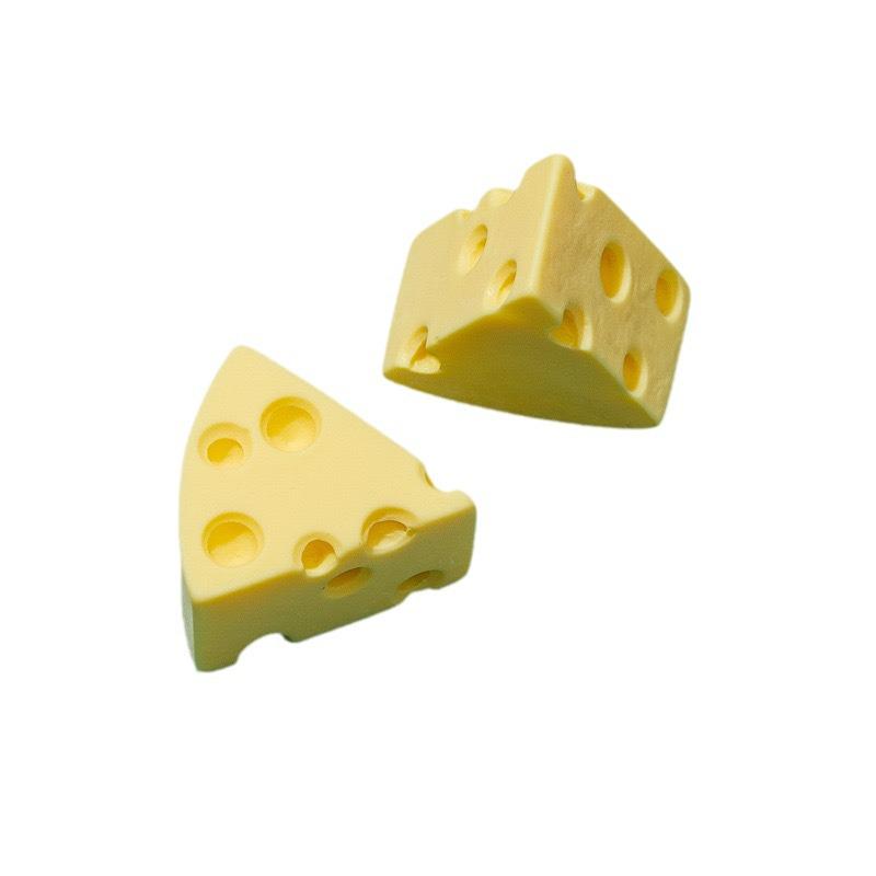 Miniature Cheese & Leaf Resin Accessories for DIY Jewelry and Phone Cases