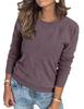 Damen Pullover mit Rundhalsausschnitt und Strukturstrick - Eleganter Lässiger Pullover - Herbst 2025
