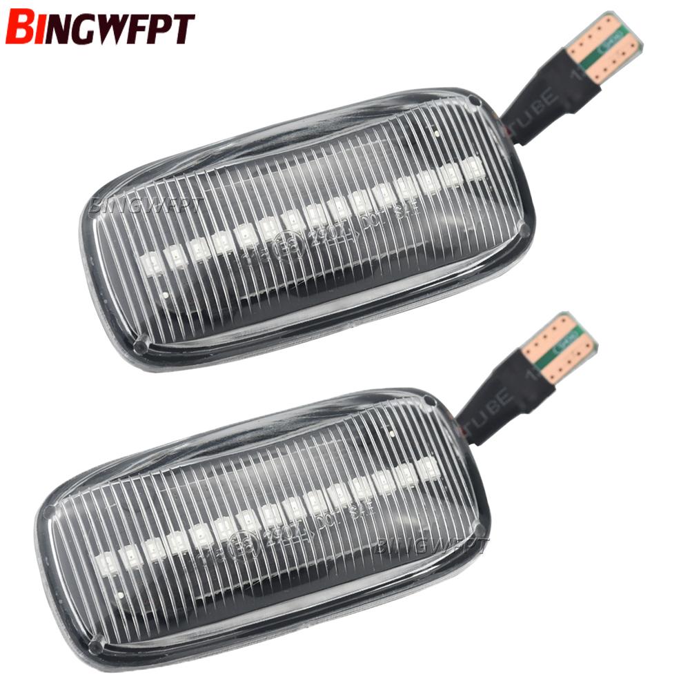 2x Flowing LED Side Marker Dynamic Turn Signal Light Lamp For Nissan Maxima Skyline R34 Almera N15 N16 Pulsar Primera P11 P12