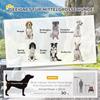 Dog Trailer, Foldable Bicycle Trailer for Dogs, Water-Resistant, Oxford Fabric, Metal, 140 x 71 x 83 cm, Red