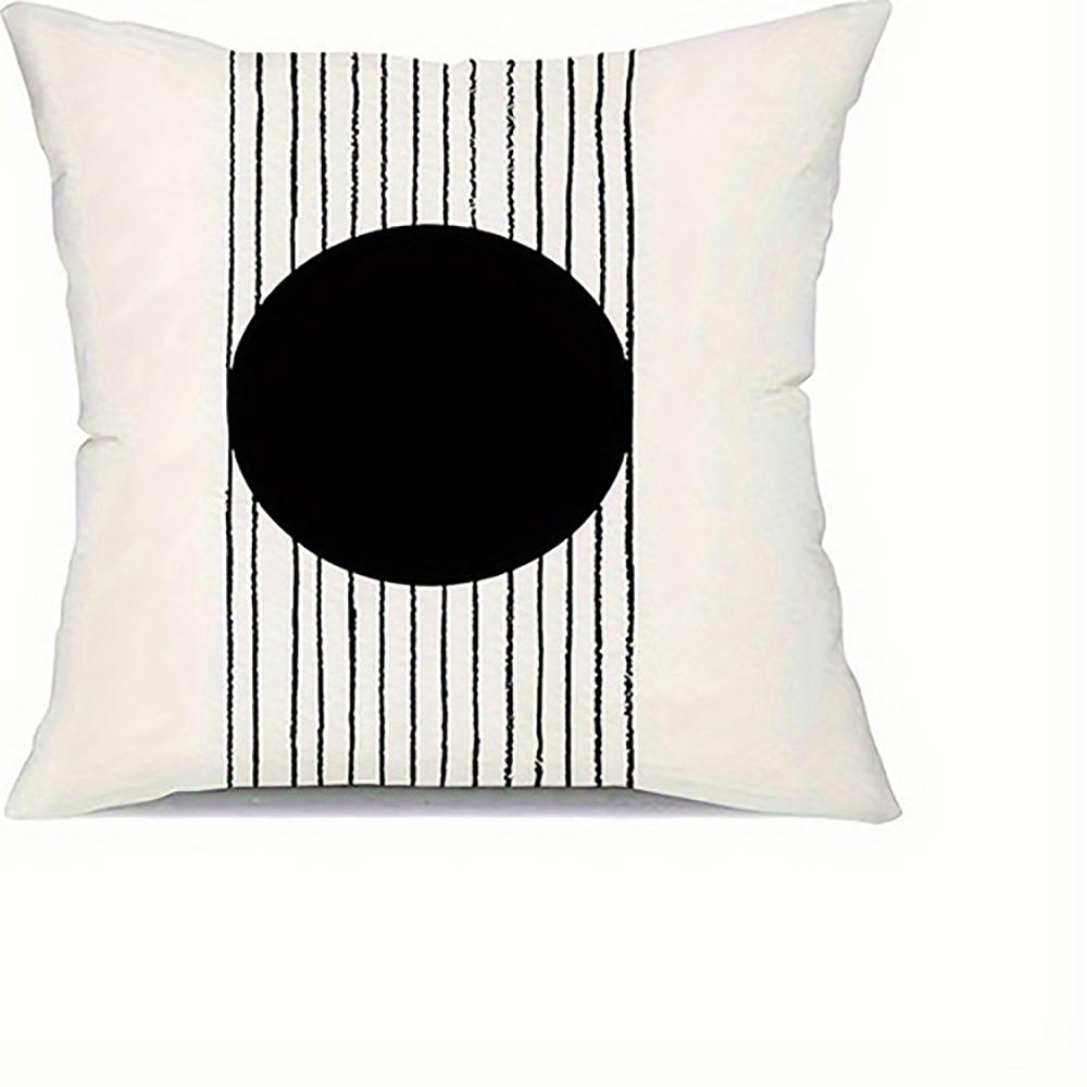 

Abstract Black and White PillowcasesSuitable for sofa car bedroom decorative cushion cover pillow cover 16x16Inch
