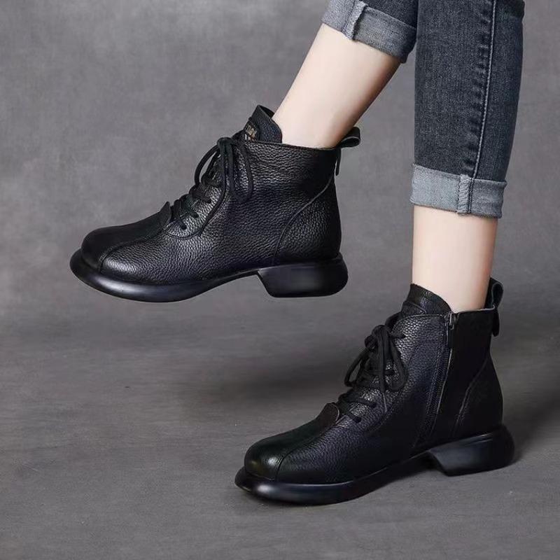 Bottes à semelle souple, Bottines, Chaussures pour femmes, Bottes nouveau style, Antidérapantes, Polaire, Bottes chaudes et rétro