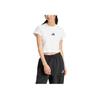 Adidas Future Icons Pullover Fashion Versatile Short Sleeve T-Shirt Women T-Shirts White JE4001