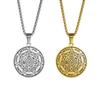 7 Archangels Seal of Solomon Pendant Necklace for Women Men Amulet Stainless Steel Jewelry Gift
