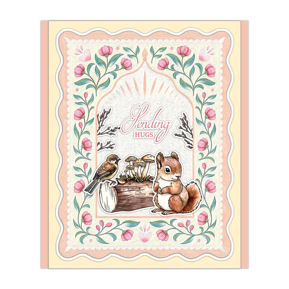 Handmade Forest Animal Silicone Stamps & Metal Dies for Journaling and Card Decoration