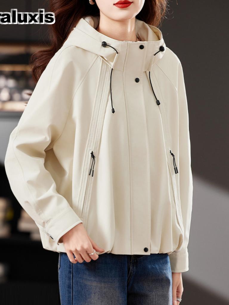 Short Windbreaker Jacket for Women Spring/Autumn Newest Fashion Casual Chic High-End Coat Top