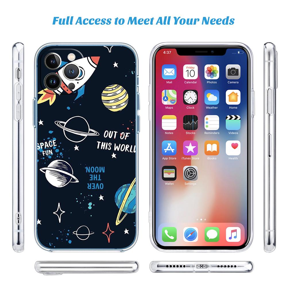 CJ12 Astronaut Space Moon Case for Motorola Moto E13 E15 E20 E22 E22I E22S E30 E32 E40 E7 E7I G Plus Power Play Stylus G22 G14