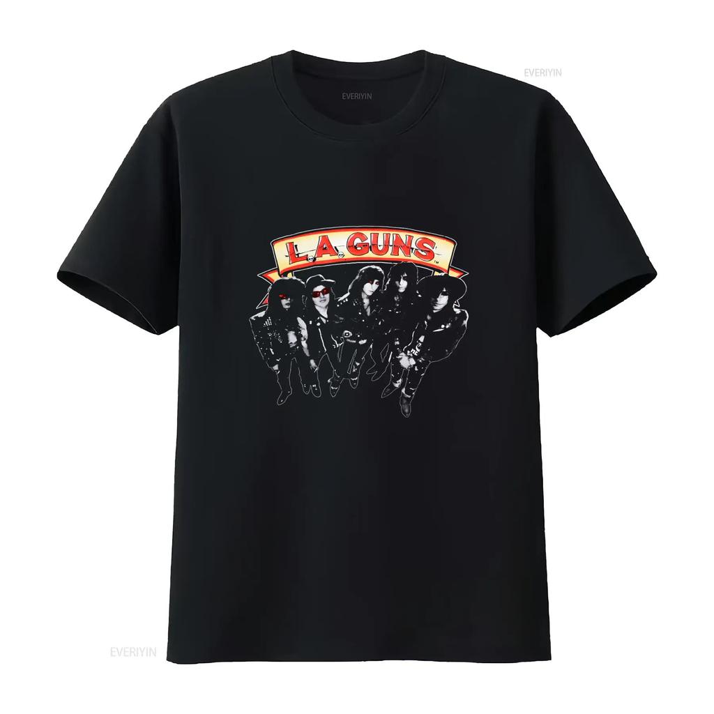 LA Guns Vintage Rock Band T Shirt for Fans All Sizes Available vintage Washed Unisex Breathable Stylish Slightly homme graphic