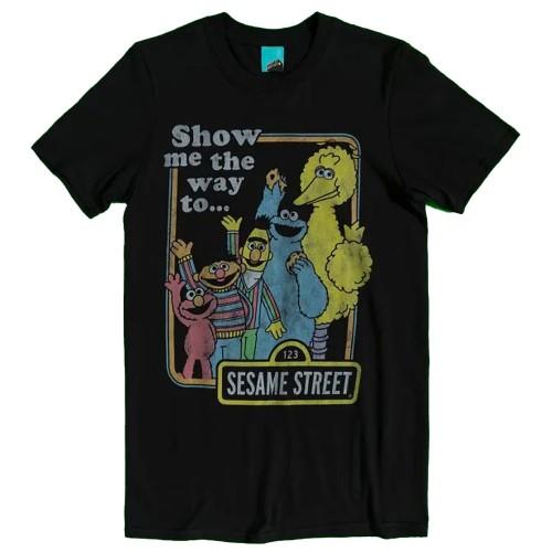 Sesame Street Unisex Adult Show Me The Way To T-Shirt