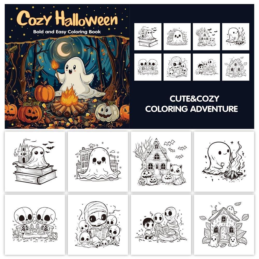 Educational Coloring Book Cartoon Doodles Book Creative Paperback  for Adults And Teens