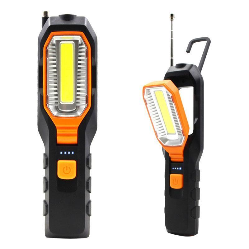 LED Work Light COB Car Garage Inspection Lamp Magnetic Torch USB Rechargeable