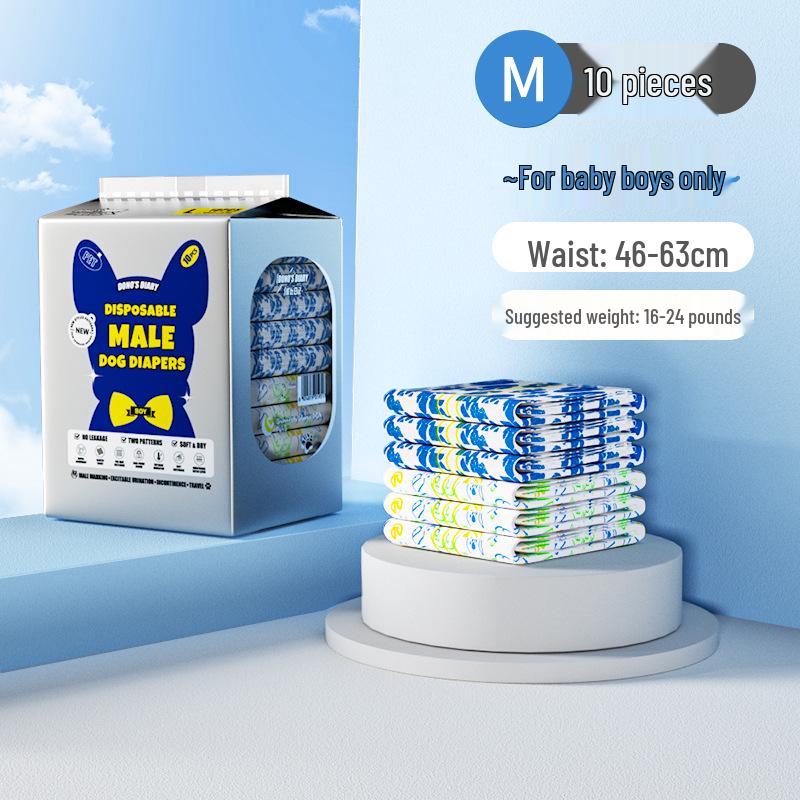 DONO'S DIARY Pet Diapers: Sanitary Pants for Female Dogs & Diapers for Male Dogs