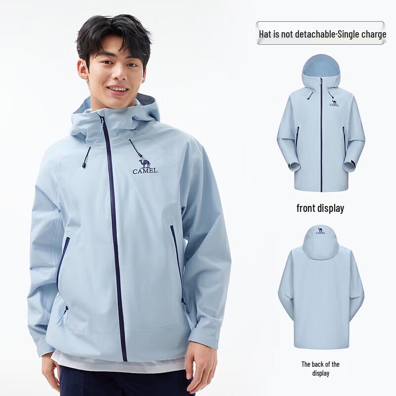 Camel Giacca da Escursionismo Unisex a Guscio Rigido per Esterno