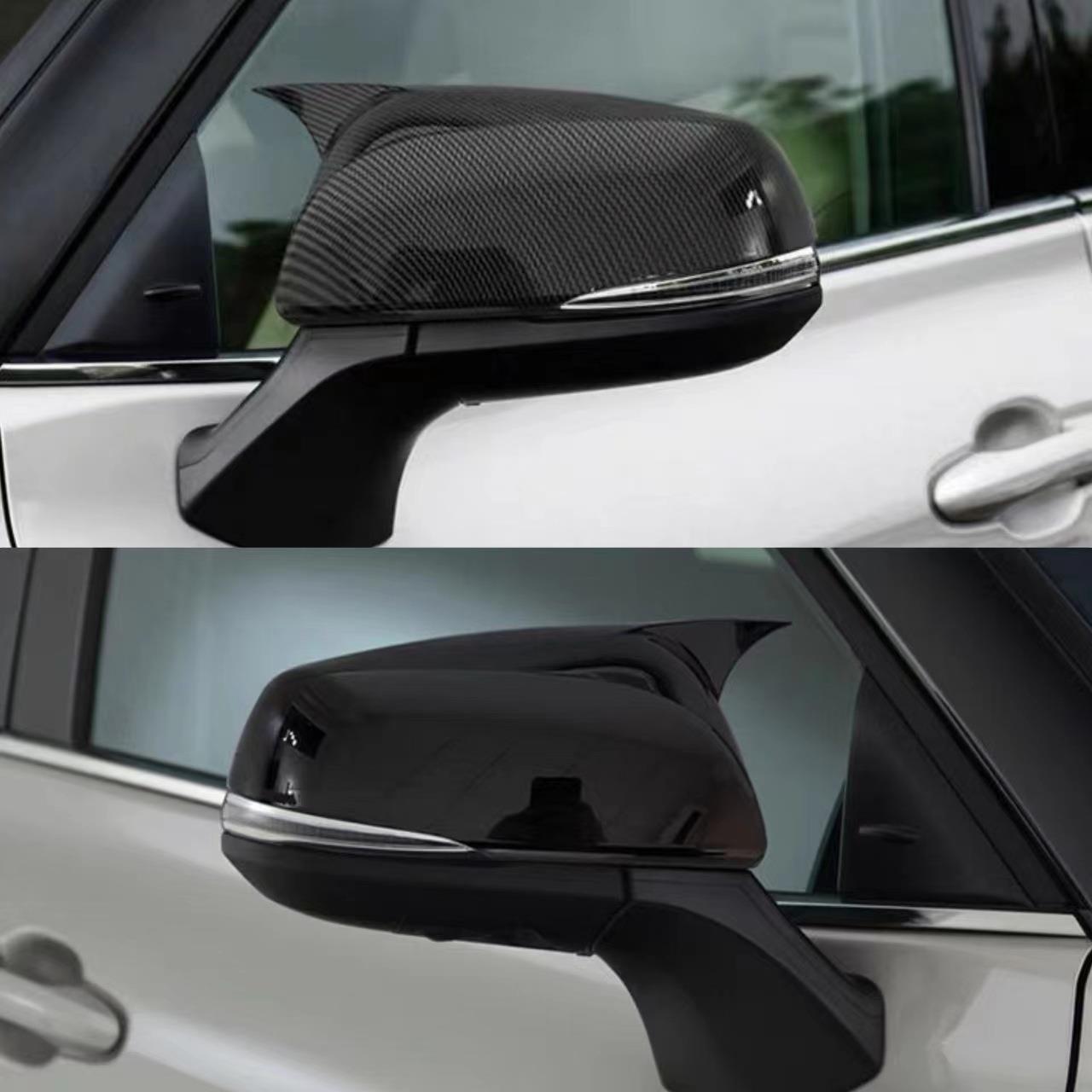 

Suzuki Across 20-23 Carbon Fiber Pattern Rearview Mirror Cover Decoration Glossy Black Left Horn