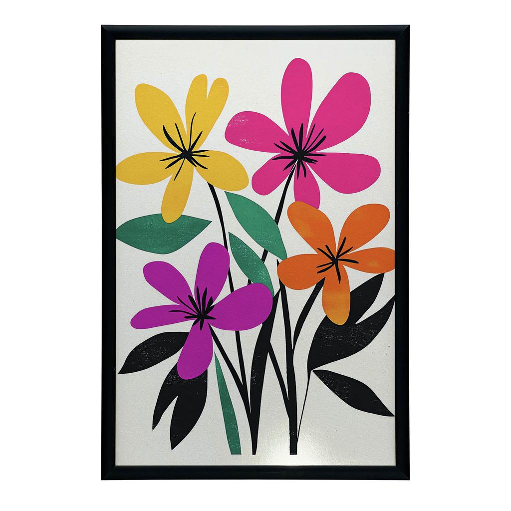 Floral Harmony Poster Floral Harmony Poster, 40X50 Cm, Frameless, Matte Paper 230 Gsm