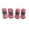 4Pcs Cute Mesh Dog Shoes Non-slip Soft-sole Pet Sandals Elastic Strap Breathable Cooling Dog Boots Summer