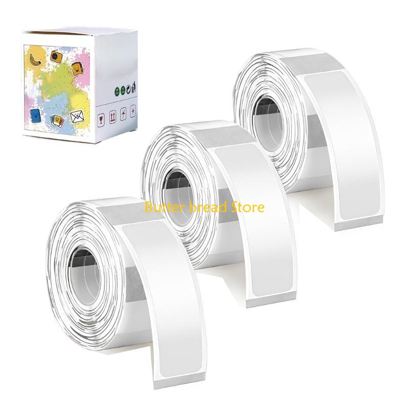 W89C 480Pcs Clear Thermal Label Sticker 2x40mm for Food Container Glass Jar Bottle