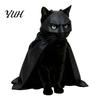 Halloween Katze Fledermaus Kostüm Schwarze Maske Und Umhang Kostüm, Lustige Haustierflügel für Katzen Outfits, Niedliches Welpen Verkleidungszubehör Cosplay, Party, Fotoshootings