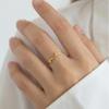 Anello Arabo Placcato Oro Acciaio Inossidabile Calligrafia Allah Anelli Apribili Gioielli Religiosi Islamici per Donne
